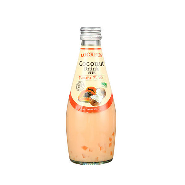 乐可芬木瓜味椰子汁饮料含椰果290ml