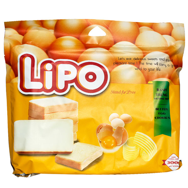 LIPO黄油味面包干300g